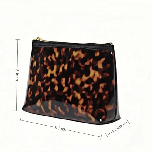 ORBENTO Retro Tortoise Printed Makeup Cosmetic Bag Mini Pouch – Portable Travel Organizer Avelisse