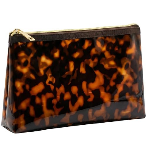 ORBENTO Retro Tortoise Printed Makeup Cosmetic Bag Mini Pouch – Portable Travel Organizer Avelisse