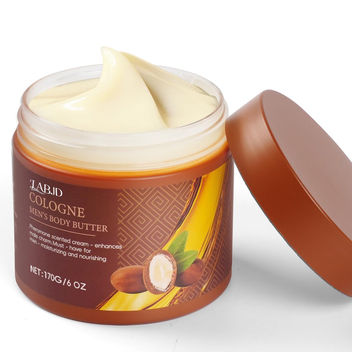 LABJD Cologne Body Butter for Men - 2 Pack Pheromone Scented Cream, Moisturizing Body Butter to Hydrate and Enhance Attractiveness Avelisse