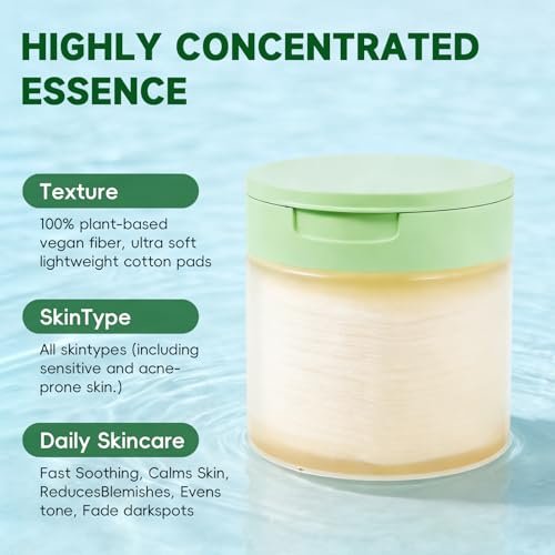 Toning Polish Pads - Hydrating Facial Toner Pads with Snail Mucin, Niacinamide, Peptides & Centella for Dark Spots, Wrinkles & Dull Skin - 100 Count Avelisse