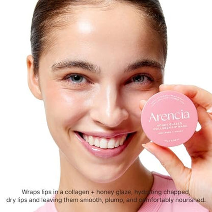 Arencia Honey Glazed Collagen Lip Mask - Overnight Lip Treatment with Collagen & Honey, 0.52 oz Avelisse