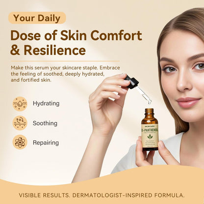 Morovan D-Panthenol Liquid: Pro-Vitamin B5 Concentrate, Cosmetic Grade Dexpanthenol for Skin Hydration, Multi-Use for DIY Face, Hair, Nail Serums & Moisturizers 1 fl oz