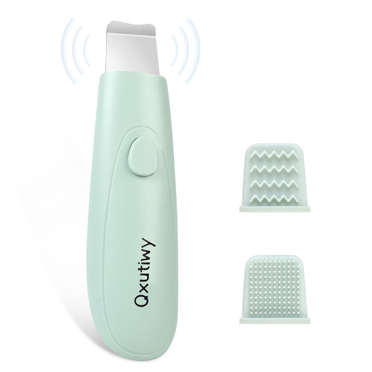 2-in-1 Skin Scrubber & Face Spatula - Blackhead Remover Tool with Silicone Brush Head for Deep Pore Cleansing, Waterproof - görsel 1