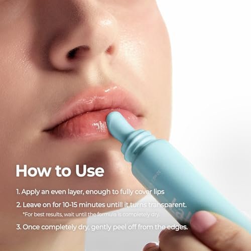 Laka Soothing Prep Lip Mask – Cooling Peel Off Korean Lip Mask, Gentle Exfoliator for Dry Lips, Daily K-Beauty Lip Care, 0.33 fl oz Avelisse