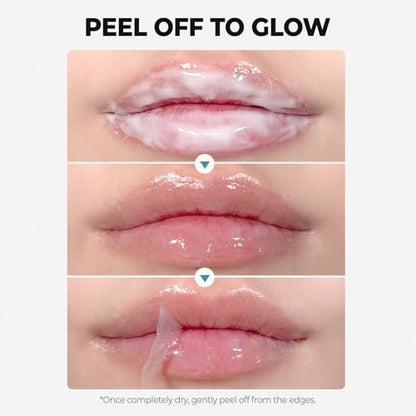 Laka Soothing Prep Lip Mask – Cooling Peel Off Korean Lip Mask, Gentle Exfoliator for Dry Lips, Daily K-Beauty Lip Care, 0.33 fl oz Avelisse
