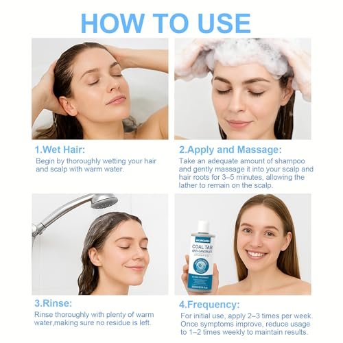 Morovan Coal Tar Dandruff Shampoo - 2% Coal Tar Extract for Severe Dandruff, Psoriasis & Itchy Scalp | Medicated Treatment for Seborrheic Dermatitis - görsel 12