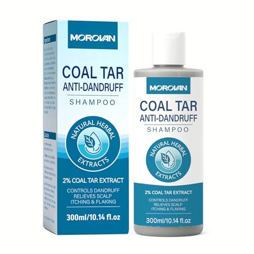 Morovan Coal Tar Dandruff Shampoo - 2% Coal Tar Extract for Severe Dandruff, Psoriasis & Itchy Scalp | Medicated Treatment for Seborrheic Dermatitis - görsel 2