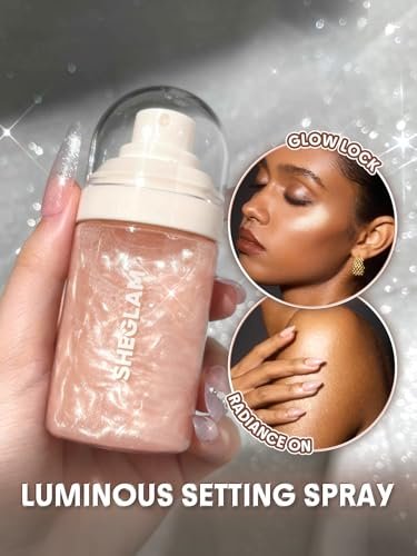 SHEGLAM Light Me Up Luminous Waterproof Makeup Setting Spray – Long Lasting, Clear Finish - görsel 6