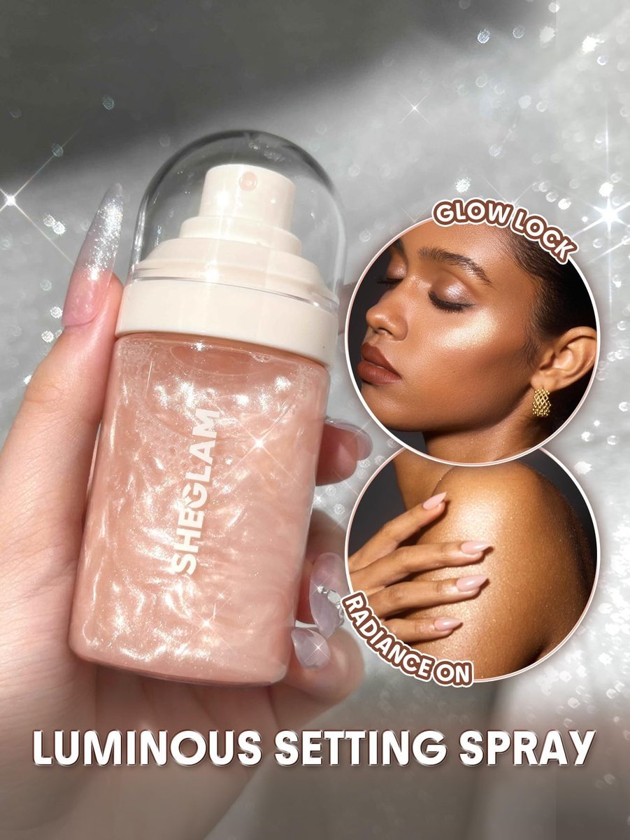 SHEGLAM Light Me Up Luminous Waterproof Makeup Setting Spray – Long Lasting, Clear Finish - görsel 5