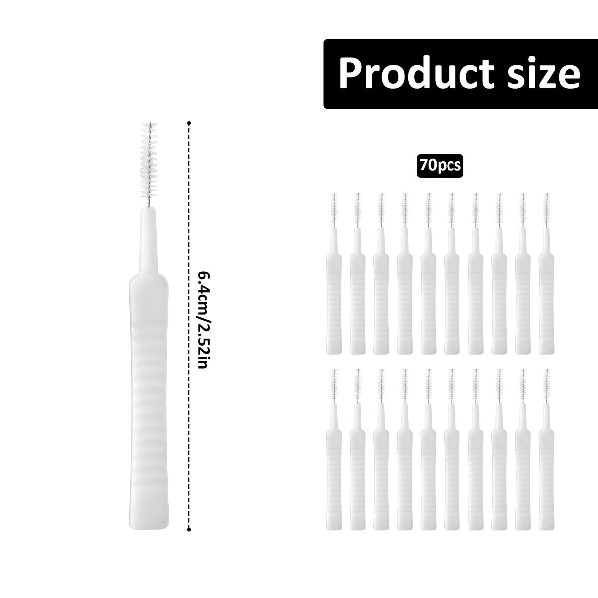 70-Piece Shower Head Cleaning Brush Set – Anti-Clogging Gap & Crevice Cleaner for Small Holes, Multipurpose Bathroom Cleaning Tool Avelisse