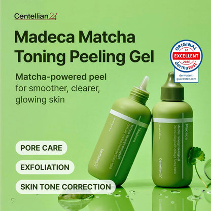 CENTELLIAN 24 Madeca Matcha Peeling Gel – Gentle Exfoliator for Clear, Smooth & Balanced Skin, 5.07 fl oz