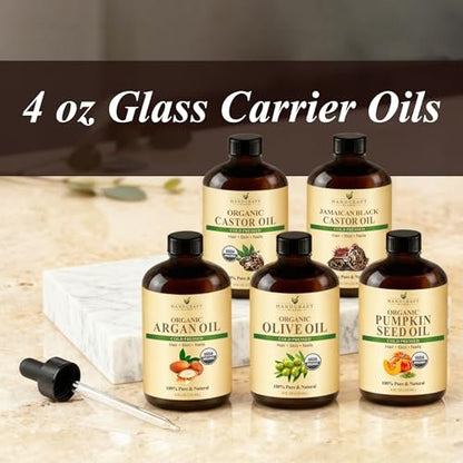 Glass Oil Dropper for 4 oz Bottles with Plastic Protector – Essential Oils & Carrier Oils – Handcraft Blends