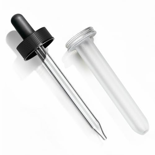 Glass Oil Dropper for 4 oz Bottles with Plastic Protector – Essential Oils & Carrier Oils – Handcraft Blends - görsel 2