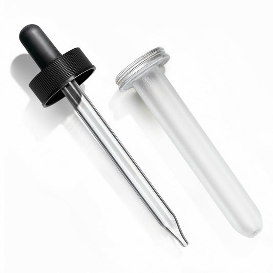 Glass Oil Dropper for 4 oz Bottles with Plastic Protector – Essential Oils & Carrier Oils – Handcraft Blends