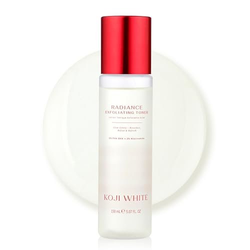 Koji White Exfoliating Toner for Face – 5% PHA BHA Toner with 2% Niacinamide, Kojic Acid & Hyaluronic Acid – Hydrating & Soothing Facial Toner – Unscented for Sensitive Skin, Vegan Skincare, 5.07 Fl Oz - görsel 2