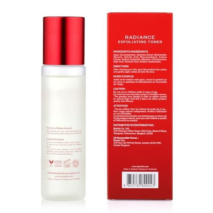 Koji White Exfoliating Toner for Face – 5% PHA BHA Toner with 2% Niacinamide, Kojic Acid & Hyaluronic Acid – Hydrating & Soothing Facial Toner – Unscented for Sensitive Skin, Vegan Skincare, 5.07 Fl Oz
