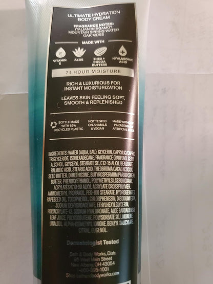 Bath & Body Works Men's Freshwater, Graphite, Ocean Ultimate Hydration Body Creams 8 oz (Pack of 3) Avelisse