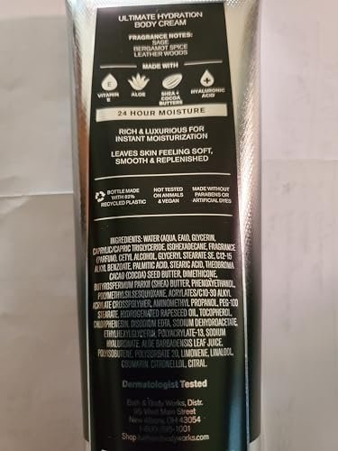 Bath & Body Works Men's Freshwater, Graphite, Ocean Ultimate Hydration Body Creams 8 oz (Pack of 3) Avelisse