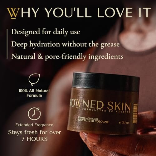 Crowned Skin Reign and King Body Butter Cologne Bundle | As Seen on Shark Tank | Sandalwood, Leather, Fresh & Nautical Scents | Natural Shea & Mango Butters | All-Day Fragrance Avelisse