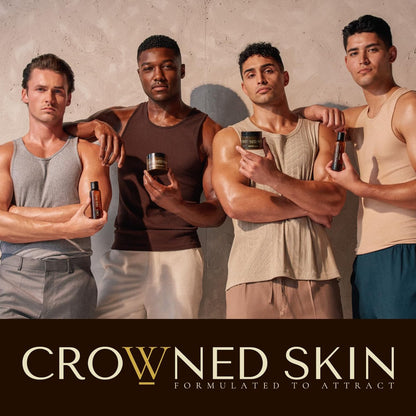 Crowned Skin Reign and King Body Butter Cologne Bundle | As Seen on Shark Tank | Sandalwood, Leather, Fresh & Nautical Scents | Natural Shea & Mango Butters | All-Day Fragrance Avelisse