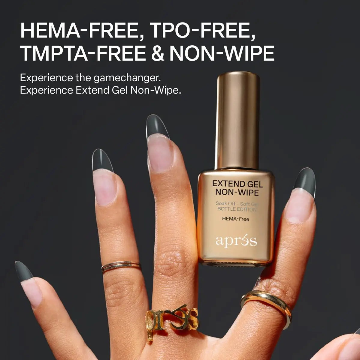 APRÉS Nail Non-Wipe Extend Gel – Soak Off, HEMA-Free, TPO-Free Gel-X Tips Adhesive 15ml / 0.5oz Avelisse