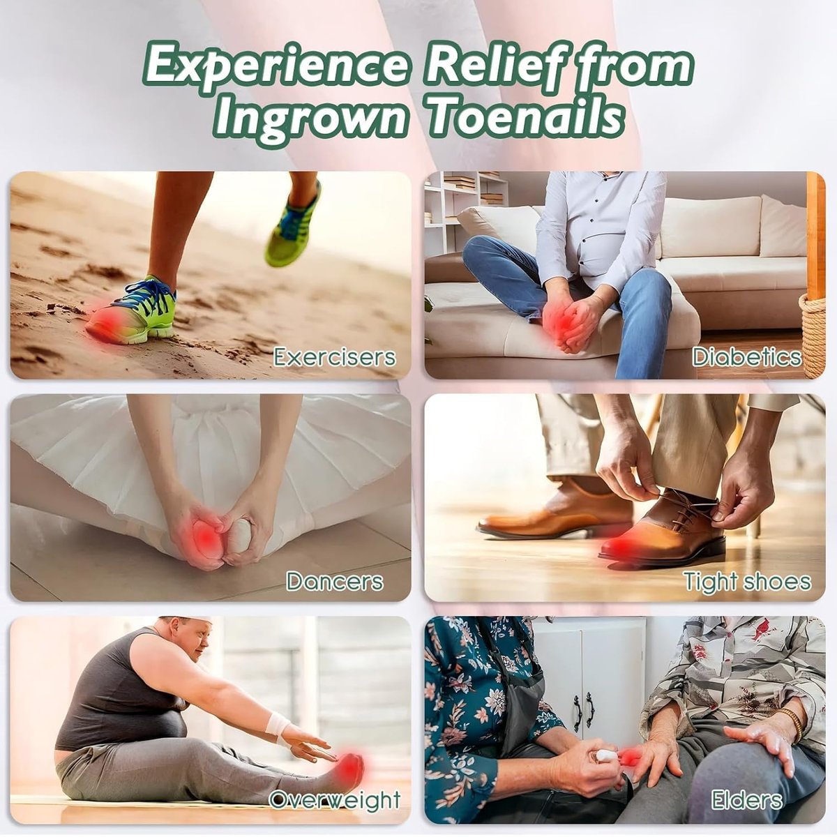 Ingrown Toenail Treatment Kit – 30ml Softening & Conditioning Solution with Silicone Gel Toe Caps for Easy Trimming and Relief - görsel 7