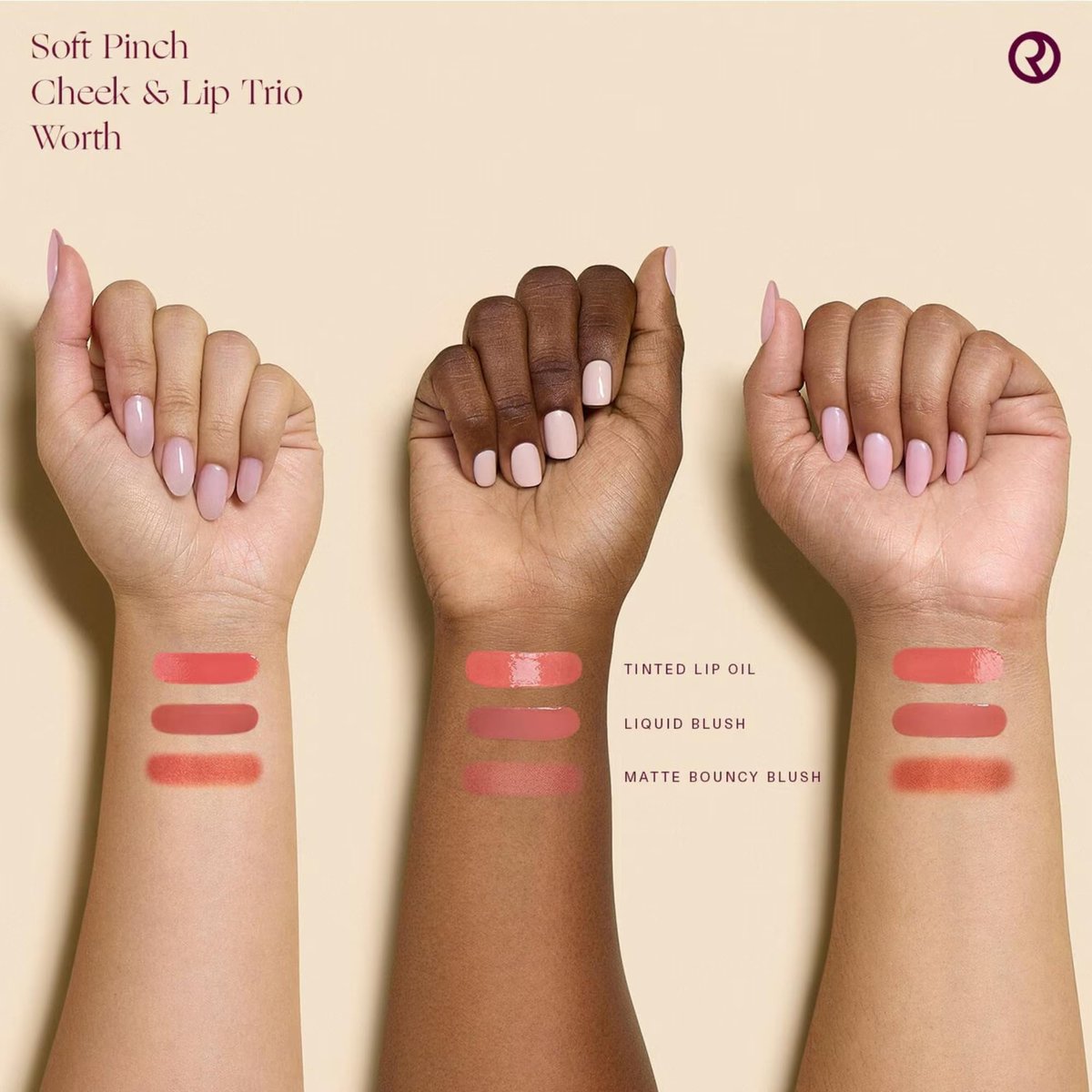 Rare Beauty Soft Pinch Cheek & Lip Trio - Matte Blush, Mini Liquid Blush and Mini Tinted Lip Oil Avelisse
