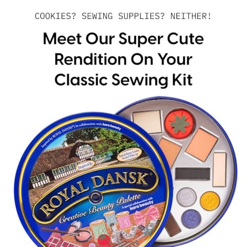 KARA BEAUTY Royal Dansk Palette Limited Edition Holiday Makeup Gift Set - 14 Cookie-Inspired Eyeshadow Shades in Collectible Tin Avelisse