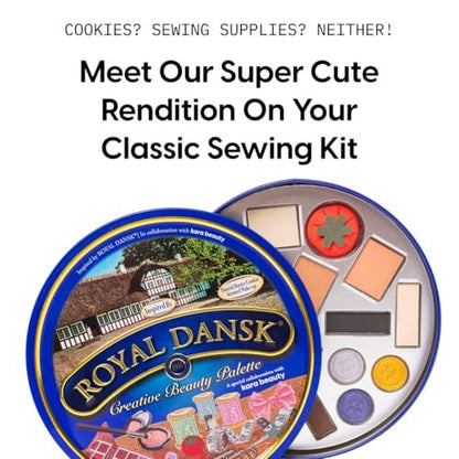 KARA BEAUTY Royal Dansk Palette Limited Edition Holiday Makeup Gift Set - 14 Cookie-Inspired Eyeshadow Shades in Collectible Tin Avelisse