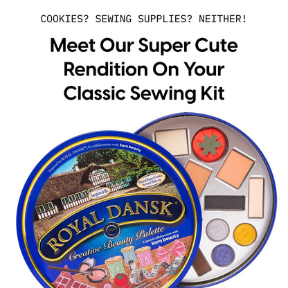KARA BEAUTY Royal Dansk Palette Limited Edition Holiday Makeup Gift Set - 14 Cookie-Inspired Eyeshadow Shades in Collectible Tin Avelisse