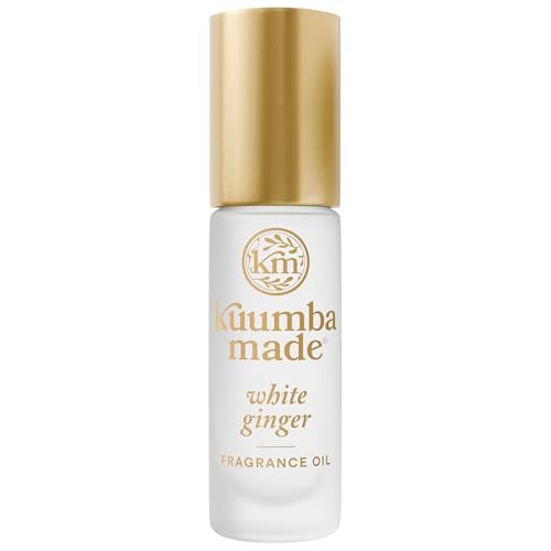 Kuumba Made White Ginger Fragrance Oil - Long-Lasting Scented Oil Perfume Roller, Vegan & Alcohol-Free, 0.15 Fl Oz Avelisse