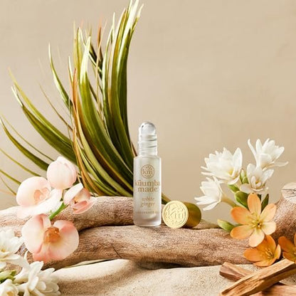 Kuumba Made White Ginger Fragrance Oil - Long-Lasting Scented Oil Perfume Roller, Vegan & Alcohol-Free, 0.15 Fl Oz Avelisse