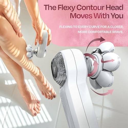 HUMMINGBIRD Flexy Electric Razors for Women – Cordless Rechargeable Waterproof Leg Shaver & Hair Removal Kit with Exfoliator, Cleanser, Travel Case, and Bikini Trimmer Avelisse