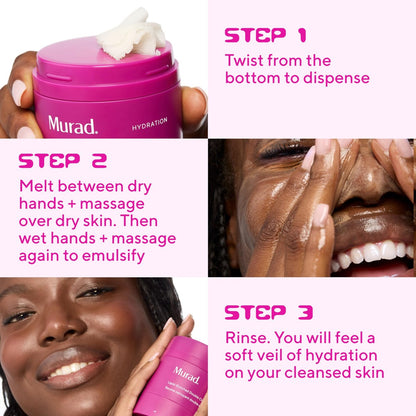 Murad Lipid-Enriched Double Cleansing Balm – Hydrating Balm-to-Oil Face Cleanser & Makeup Remover with Ceramides & Camellia Oil, 1.7 Fl Oz Avelisse