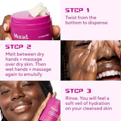 Murad Lipid-Enriched Double Cleansing Balm – Hydrating Balm-to-Oil Face Cleanser & Makeup Remover with Ceramides & Camellia Oil, 1.7 Fl Oz Avelisse