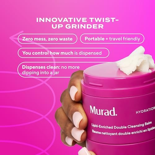 Murad Lipid-Enriched Double Cleansing Balm – Hydrating Balm-to-Oil Face Cleanser & Makeup Remover with Ceramides & Camellia Oil, 1.7 Fl Oz Avelisse