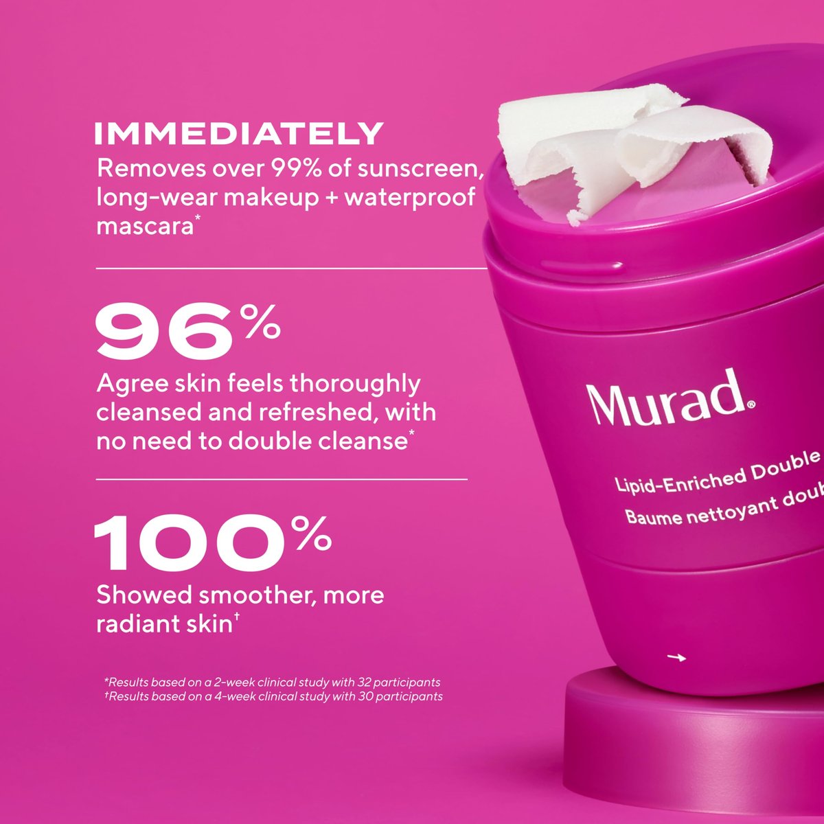 Murad Lipid-Enriched Double Cleansing Balm – Hydrating Balm-to-Oil Face Cleanser & Makeup Remover with Ceramides & Camellia Oil, 1.7 Fl Oz Avelisse