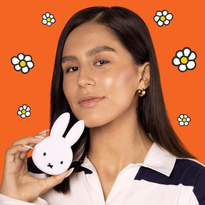 The Crème Shop Miffy On-The-Go Compact Mirror – Dual-Sided HD Mirror with 2X Magnification, Portable & Lightweight, Limited Edition Cute Miffy Design Avelisse