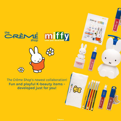 The Crème Shop Miffy On-The-Go Compact Mirror – Dual-Sided HD Mirror with 2X Magnification, Portable & Lightweight, Limited Edition Cute Miffy Design Avelisse