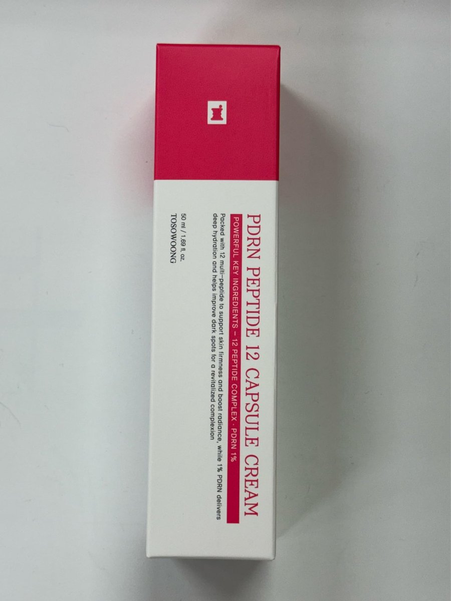 TOSOWOONG PDRN Peptide 12 Capsule Cream - Salmon DNA 10,000ppm, 12 Peptides Anti-Aging Moisturizer with 8 Hyaluronic Acids, Korean Skincare, 50ml Avelisse
