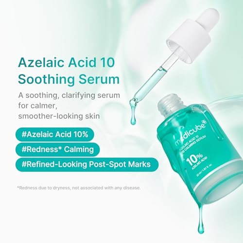 medicube Azelaic Acid 10 Soothing Serum – Clarifying Serum for Troubled & Oily-Prone Skin with B3+B5 – Korean Skincare 30ml Avelisse
