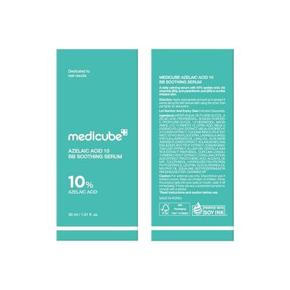 medicube Azelaic Acid 10 Soothing Serum – Clarifying Serum for Troubled & Oily-Prone Skin with B3+B5 – Korean Skincare 30ml Avelisse