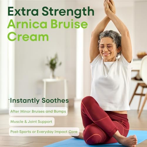 Acolye Arnica Cream for Bruising and Swelling – Extra Strength with Vitamins K, C, E for Seniors 55+ (3.5 oz) Avelisse
