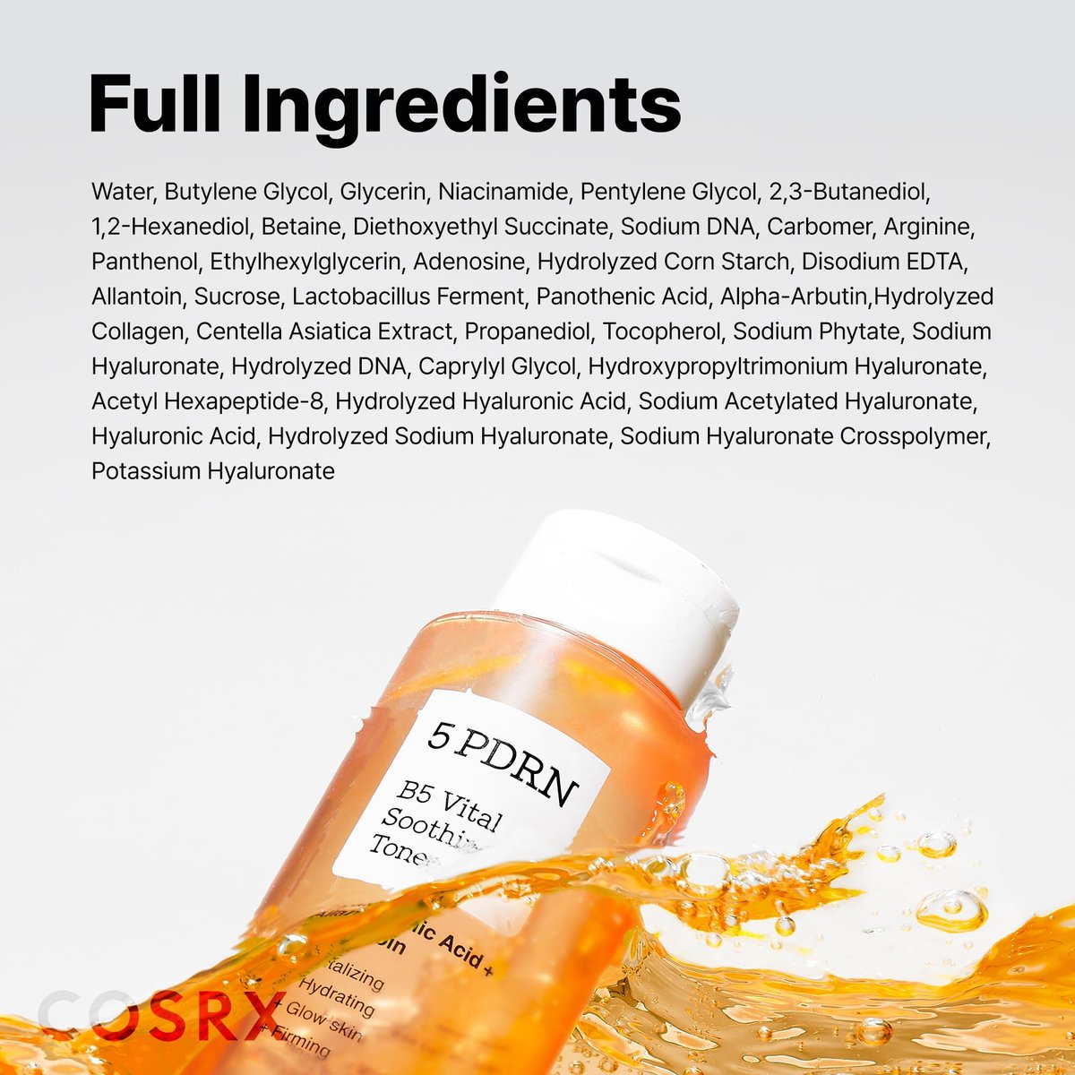 COSRX 5 PDRN B5 Vital Soothing Toner – Korean Skin Care with Salmon DNA & Panthenol (280ml/9.46 fl.oz.) - görsel 17