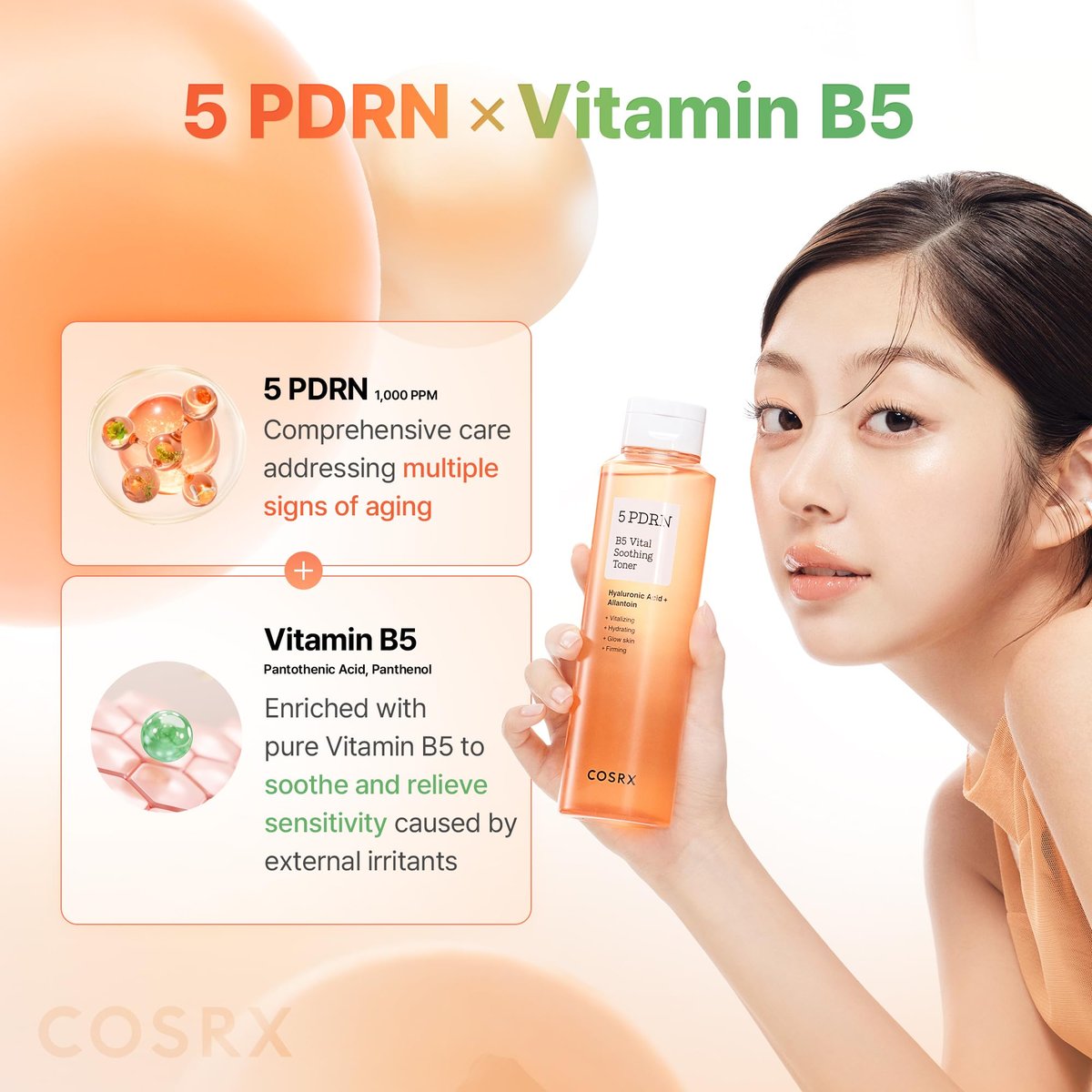 COSRX 5 PDRN B5 Vital Soothing Toner – Korean Skin Care with Salmon DNA & Panthenol (280ml/9.46 fl.oz.) - görsel 7