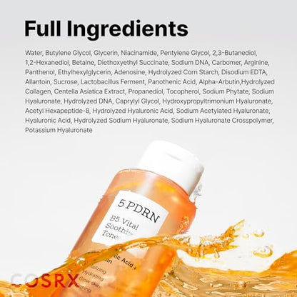 COSRX 5 PDRN Collagen Intense Vitalizing Serum – Firming & Glowing Korean Serum with Salmon DNA, Centella & Lactobacillus PDRN (3.38 fl.oz.) Avelisse