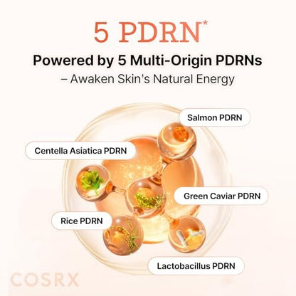 COSRX 5 PDRN Collagen Intense Vitalizing Serum – Firming & Glowing Korean Serum with Salmon DNA, Centella & Lactobacillus PDRN (3.38 fl.oz.) Avelisse