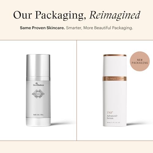 SkinMedica TNS Advanced+ Face Serum - Multi Peptide Serum to Reduce Wrinkles, Fine Lines, Improve Skin Tone & Texture (1 oz) Avelisse