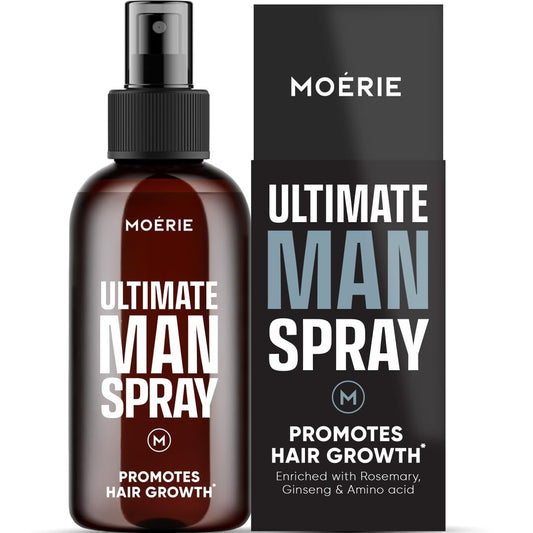 Moerie Ultimate Men Hair Growth Spray – Biotin & Rosemary Hair Loss Solution for Thinning Hair, 5.07 Fl Oz Avelisse