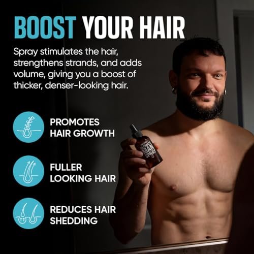 Moerie Ultimate Men Hair Growth Spray – Biotin & Rosemary Hair Loss Solution for Thinning Hair, 5.07 Fl Oz Avelisse
